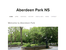 Tablet Screenshot of aberdeenpark.com